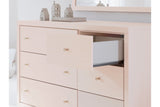 Wistenpine Blush Dresser and Mirror -  Ashley - Luna Furniture