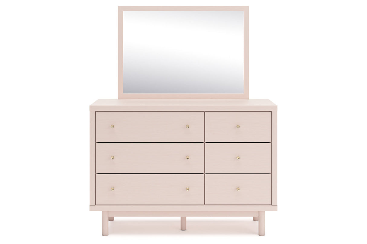 Wistenpine Blush Dresser and Mirror -  Ashley - Luna Furniture