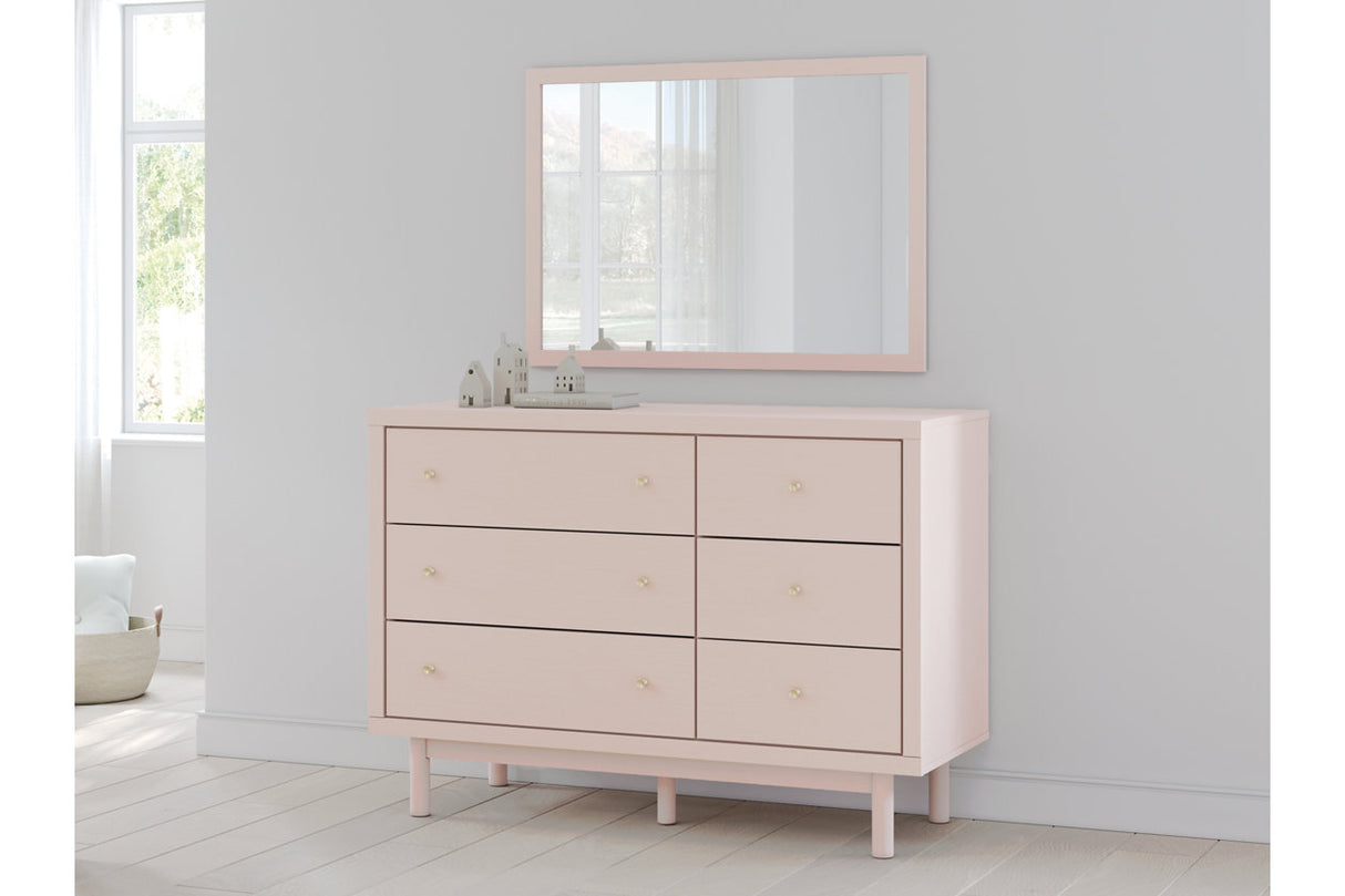 Wistenpine Blush Dresser and Mirror -  Ashley - Luna Furniture