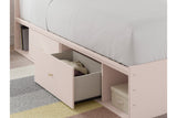 Wistenpine Blush Twin Upholstered Panel Bed with Storage -  Ashley - Luna Furniture