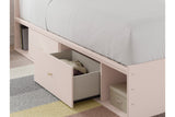 Wistenpine Blush Twin Upholstered Panel Bed with Storage -  Ashley - Luna Furniture