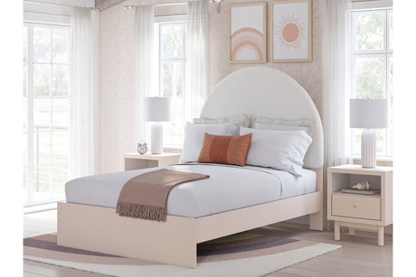 Wistenpine Blush Full Upholstered Panel Bed -  Ashley - Luna Furniture