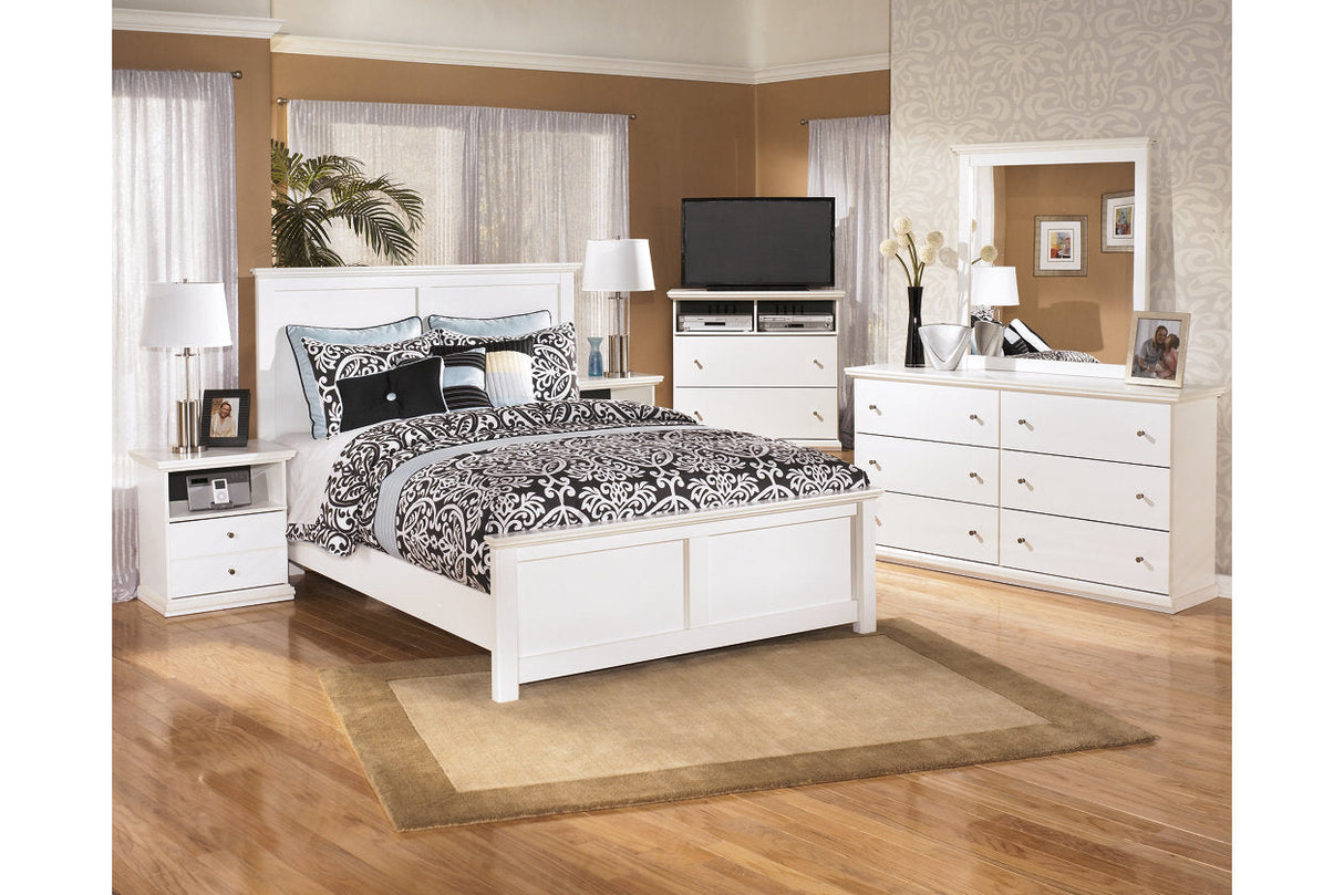 Bostwick Shoals White Queen Panel Bed -  Ashley - Luna Furniture