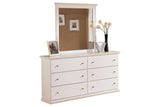 Bostwick Shoals White Dresser and Mirror -  Ashley - Luna Furniture