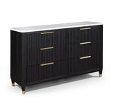 Kara Black Panel Bedroom Set -  Crown Mark - Luna Furniture