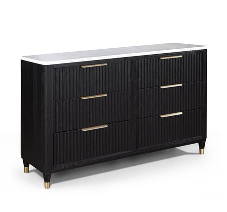 Kara Black Dresser -  Crown Mark - Luna Furniture