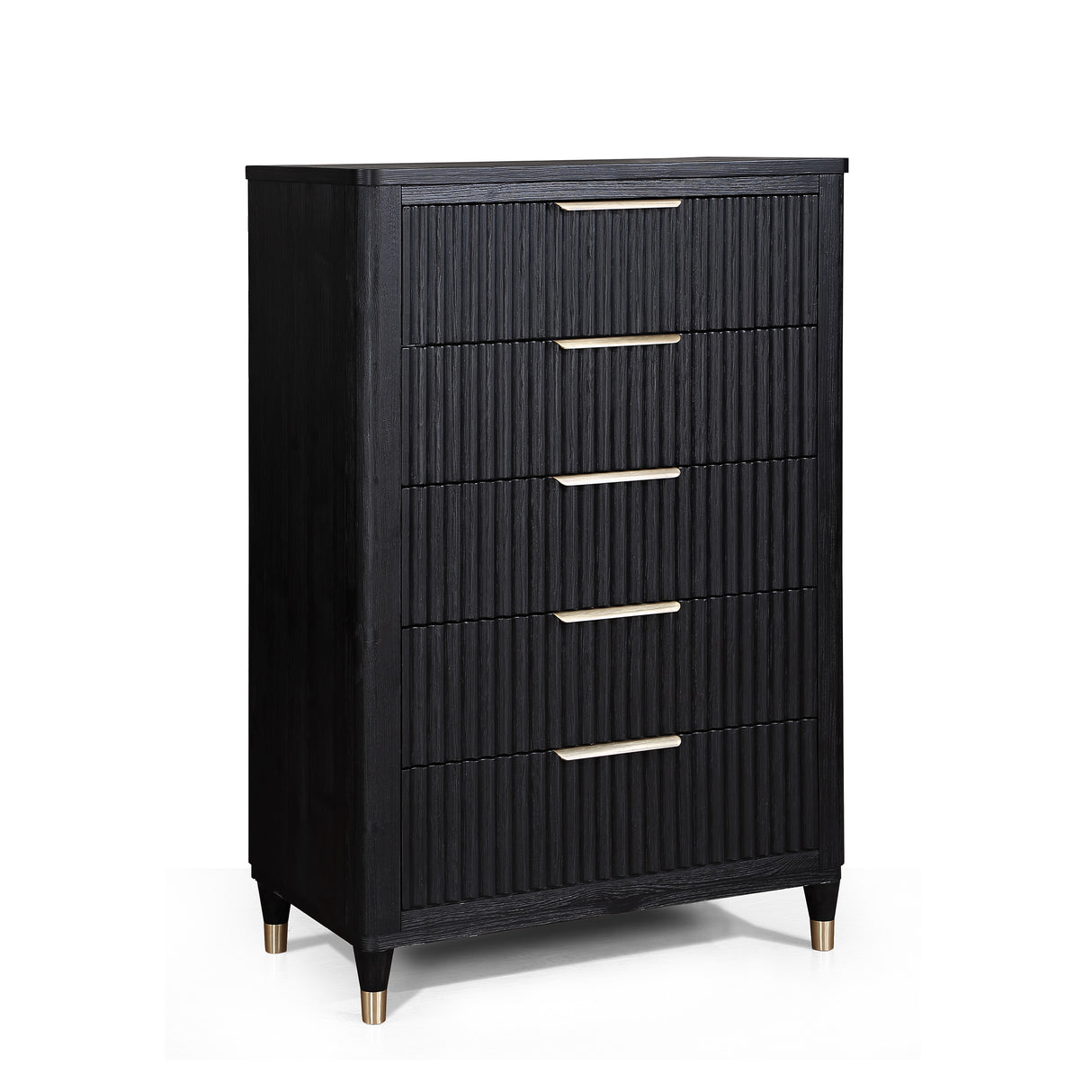 Kara Black Panel Bedroom Set -  Crown Mark - Luna Furniture