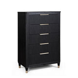 Kara Black Chest -  Crown Mark - Luna Furniture