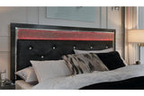 Kaydell Black Queen Upholstered Platform Bed -  Ashley - Luna Furniture