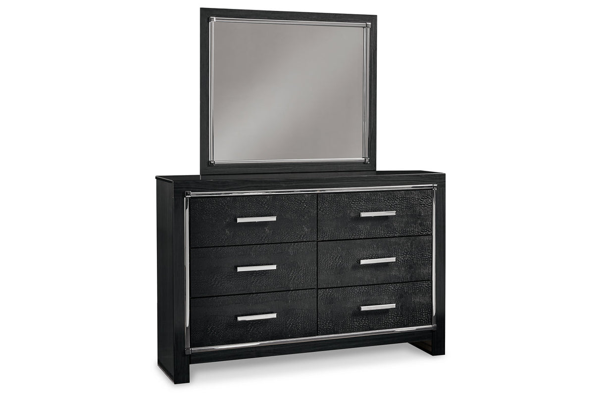 Kaydell Black Dresser and Mirror -  Ashley - Luna Furniture