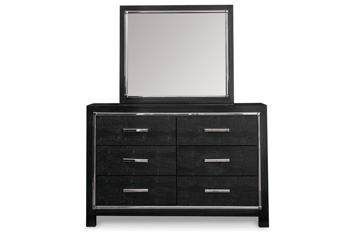 Kaydell Black Dresser and Mirror -  Ashley - Luna Furniture