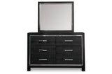 Kaydell Black Dresser and Mirror -  Ashley - Luna Furniture