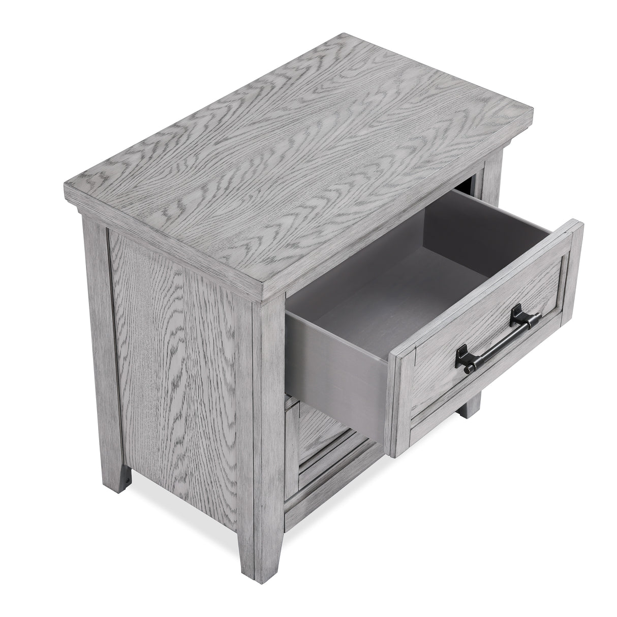 Beckett Rustic Gray Nightstand -  Crown Mark - Luna Furniture