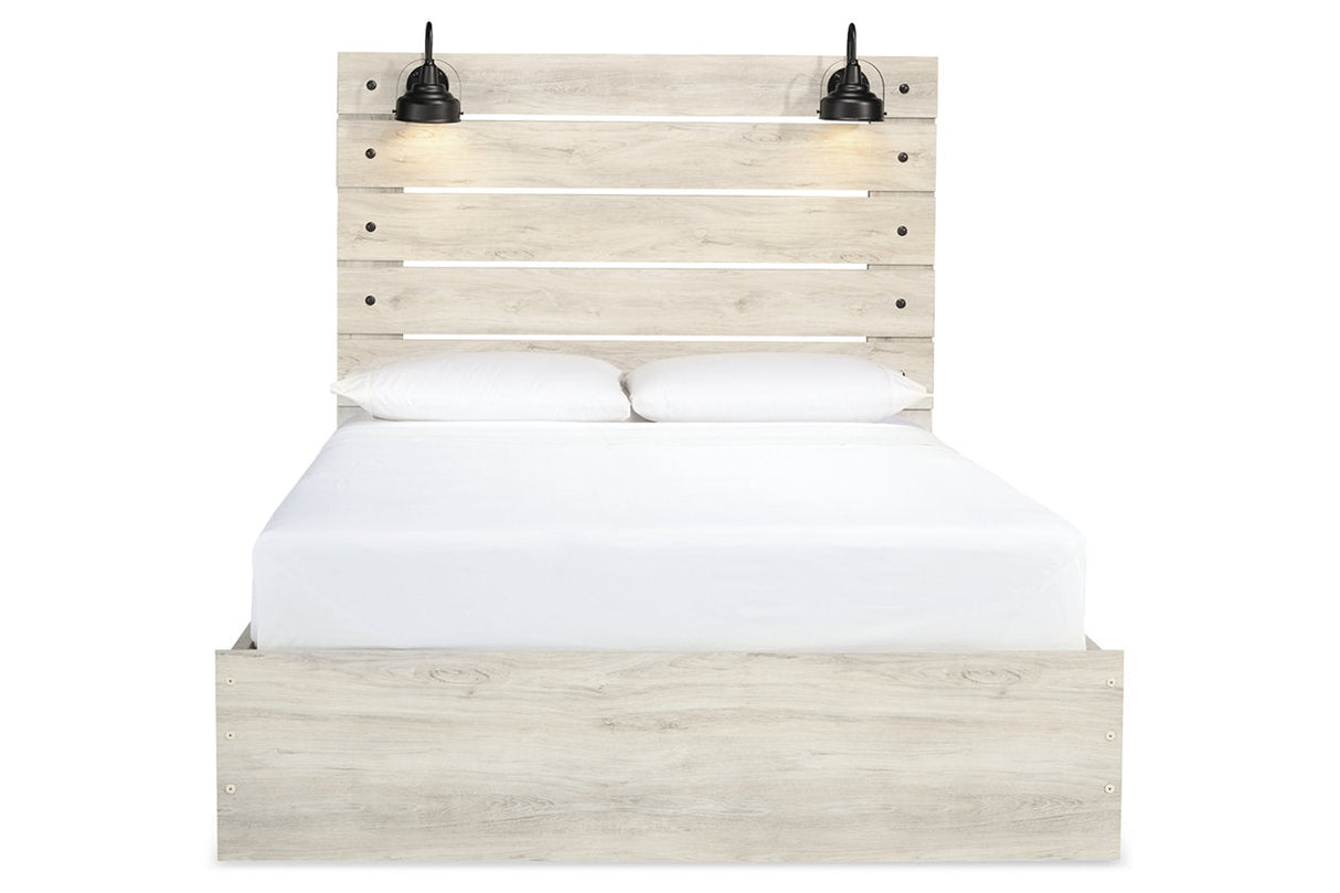 Cambeck Whitewash Queen Platform Bed with 2 Storage Drawers -  Ashley - Luna Furniture