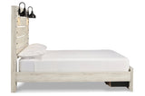 Cambeck Whitewash Queen Panel Bed with 2 Storage Drawers -  Ashley - Luna Furniture