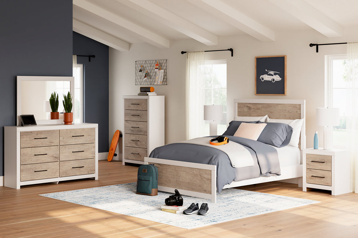 Charbitt Two-tone Full Panel Bed -  Ashley - Luna Furniture