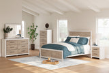 Charbitt Two-tone Queen Panel Bed from Ashley - Luna Furniture