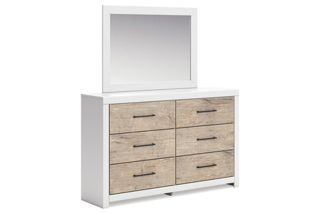 Charbitt Two-tone Dresser and Mirror -  Ashley - Luna Furniture