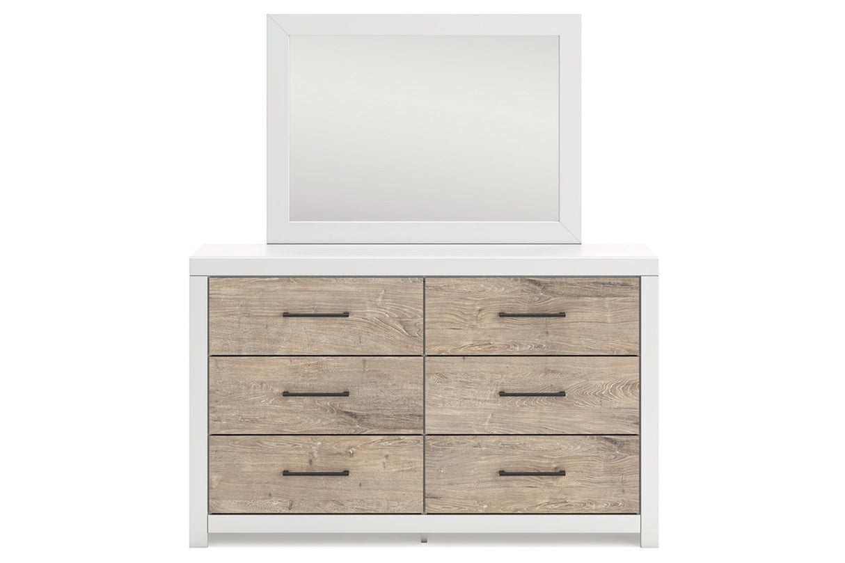 Charbitt Two-tone Dresser and Mirror -  Ashley - Luna Furniture