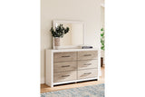 Charbitt Two-tone Dresser and Mirror -  Ashley - Luna Furniture