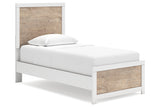 Charbitt Two-tone Twin Panel Bed from Ashley - Luna Furniture