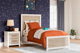 Charbitt Two-tone Twin Panel Bed from Ashley - Luna Furniture