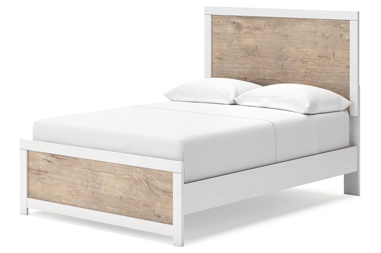 Charbitt Two-tone Full Panel Bed -  Ashley - Luna Furniture