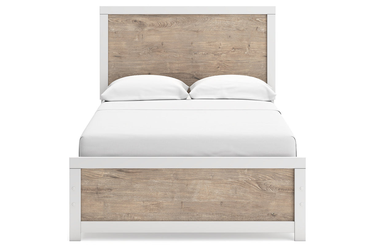 Charbitt Two-tone Full Panel Bed -  Ashley - Luna Furniture