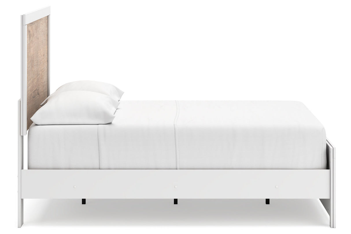 Charbitt Two-tone Full Panel Bed -  Ashley - Luna Furniture