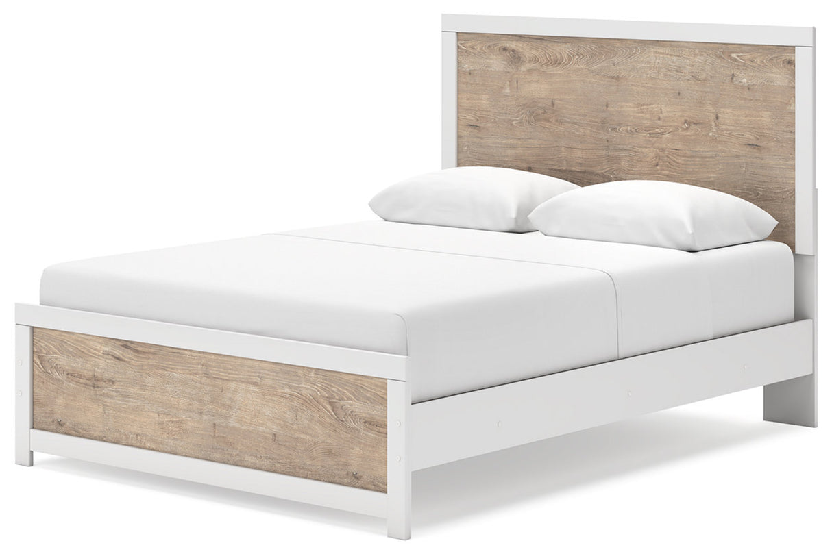 Charbitt Two-tone Queen Panel Bed from Ashley - Luna Furniture