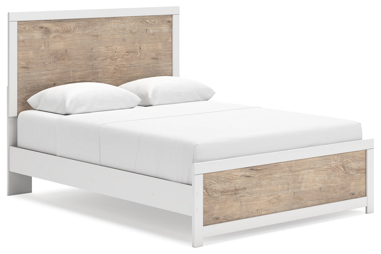 Charbitt Two-tone Queen Panel Bed from Ashley - Luna Furniture