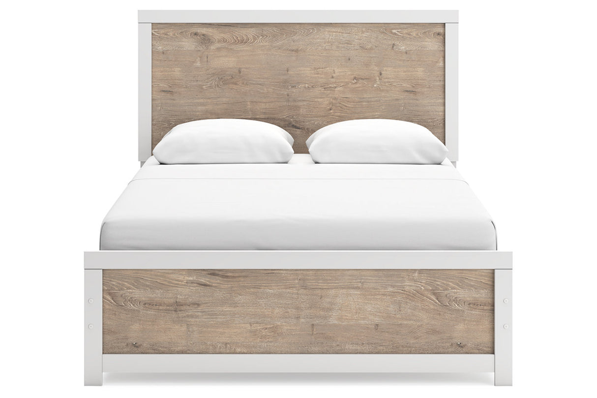 Charbitt Two-tone Queen Panel Bed from Ashley - Luna Furniture