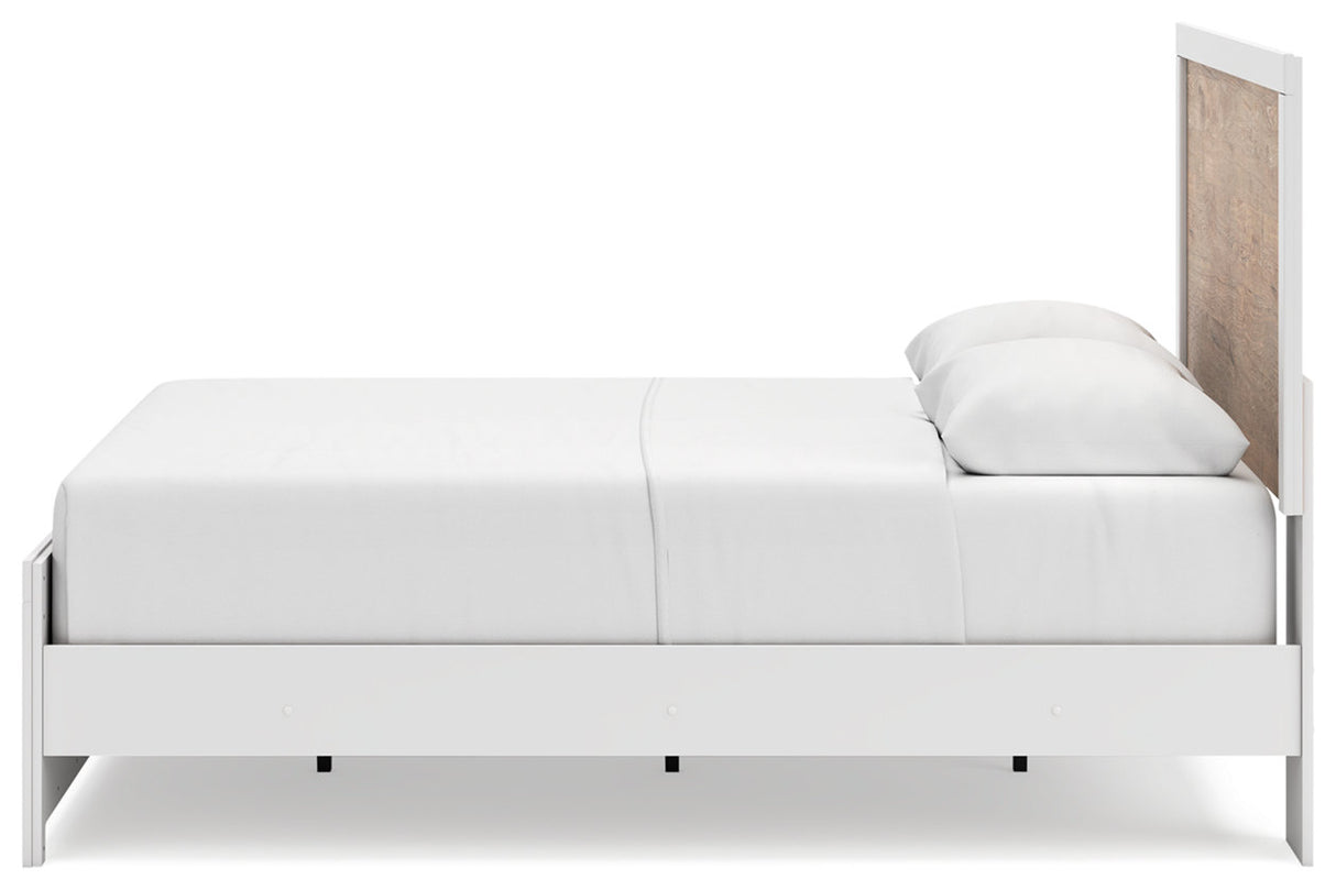 Charbitt Two-tone Queen Panel Bed from Ashley - Luna Furniture