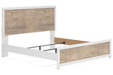 Charbitt Two-tone King Panel Bed -  Ashley - Luna Furniture