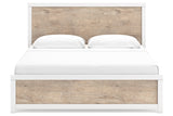 Charbitt Two-tone King Panel Bed -  Ashley - Luna Furniture