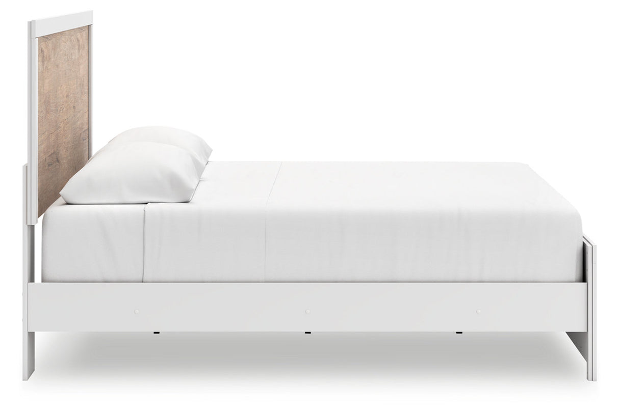 Charbitt Two-tone King Panel Bed -  Ashley - Luna Furniture