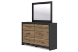 Vertani Black Dresser and Mirror from Ashley - Luna Furniture