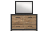 Vertani Black Dresser and Mirror from Ashley - Luna Furniture