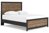 Vertani Black Queen Panel Bed from Ashley - Luna Furniture