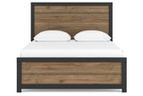 Vertani Black Queen Panel Bed from Ashley - Luna Furniture