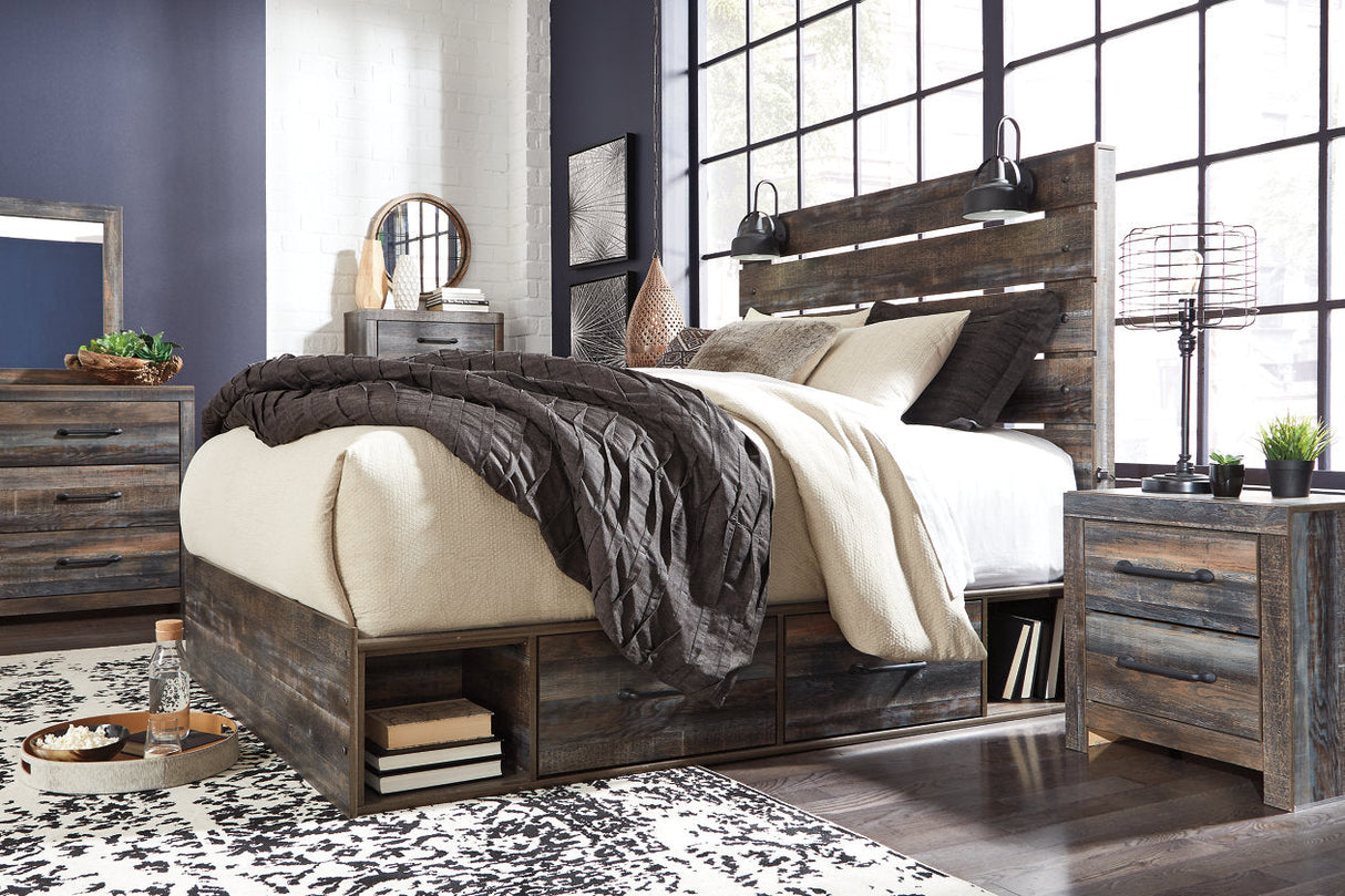 Drystan Multi Queen Platform Bed with 4 Storage Drawers -  Ashley - Luna Furniture