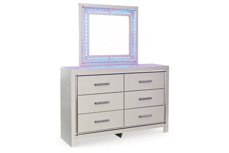 Zyniden Silver Dresser and Mirror -  Ashley - Luna Furniture