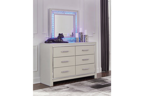 Zyniden Silver Dresser and Mirror -  Ashley - Luna Furniture