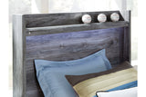 Baystorm Gray Twin LED Panel Bed -  Ashley - Luna Furniture