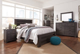 Brinxton Charcoal Queen Panel Bed from Ashley - Luna Furniture