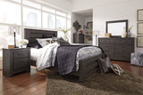 Brinxton Charcoal Queen Panel Bed from Ashley - Luna Furniture