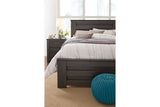 Brinxton Charcoal Queen Panel Bed from Ashley - Luna Furniture