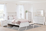 Mollviney White Full Panel Storage Bed -  Ashley - Luna Furniture