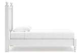 Mollviney White Twin Panel Bed -  Ashley - Luna Furniture