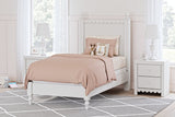 Mollviney White Twin Panel Bed -  Ashley - Luna Furniture